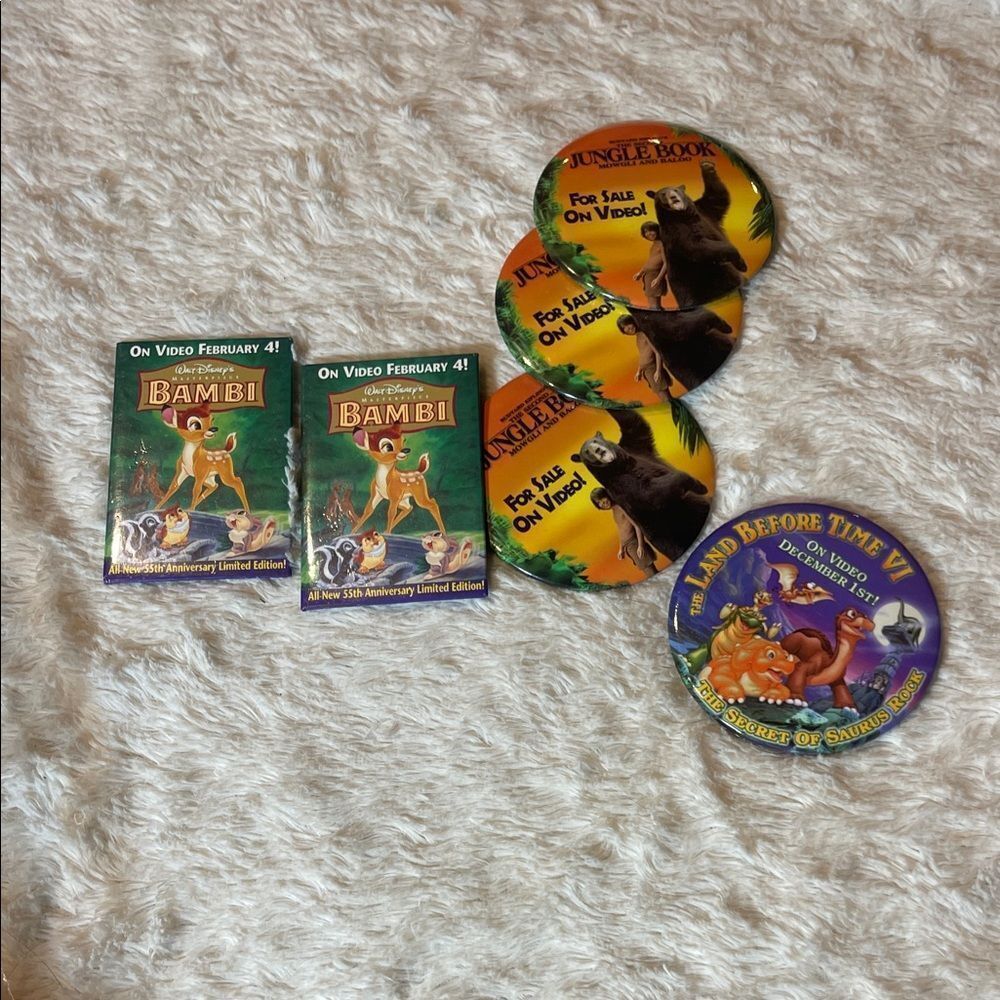 Vintage Disney promo pins bundle